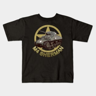 M4 Sherman WW2 American Medium Tank Kids T-Shirt